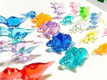Amazon.co.jp: 宝石すくい アクリルアイス 恐竜 ダイナソー 20個